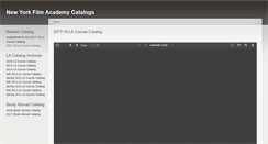 Desktop Screenshot of catalogs.nyfa.edu
