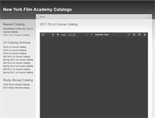 Tablet Screenshot of catalogs.nyfa.edu